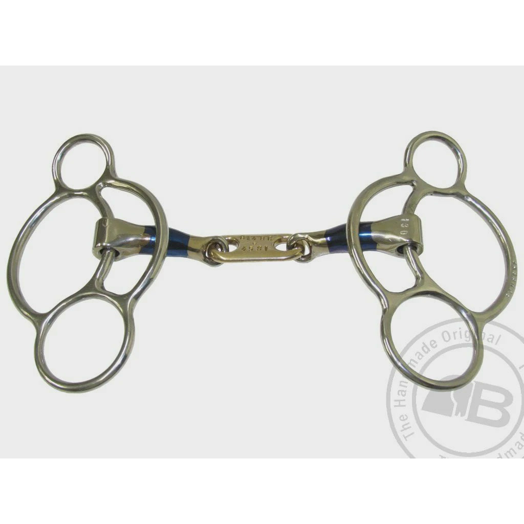 Bomber Bit Williams Control Plate Gag Taupo Equestrian Supplies