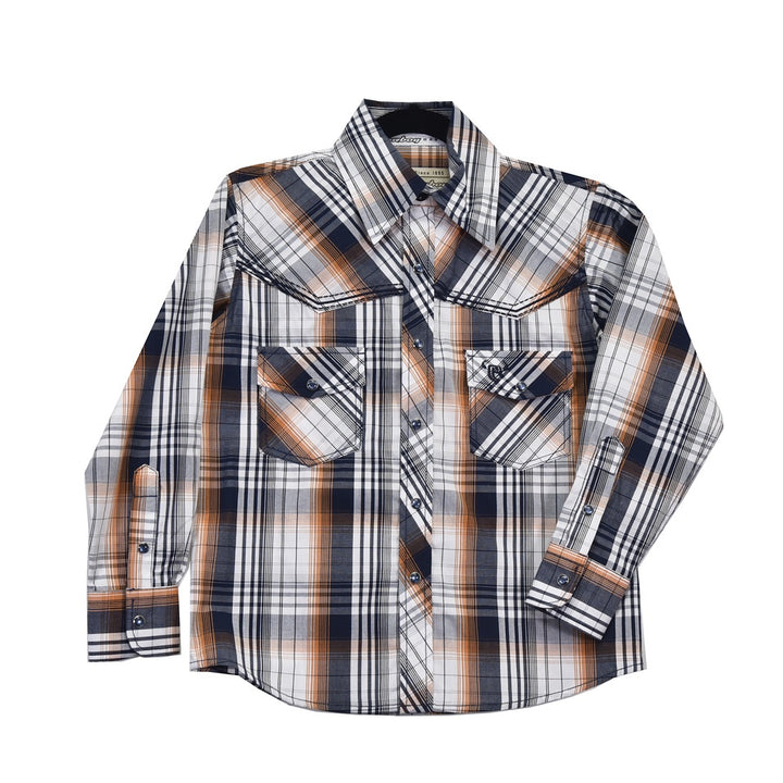 Cowboy Hardware Youth Hermosillo Gradient L/S Plaid Shirt