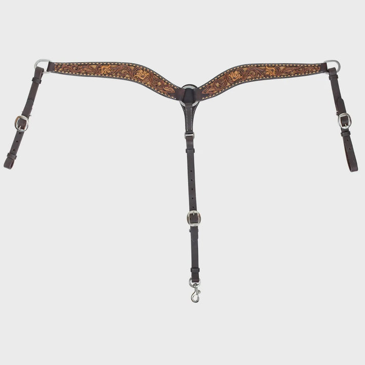 Circle Y Dusty Floral Breast Collar