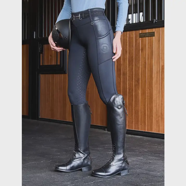 Dublin Form Black Shine Riding Tights