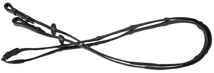 Platinum Soft Padded Leather Reins with Hook Studs