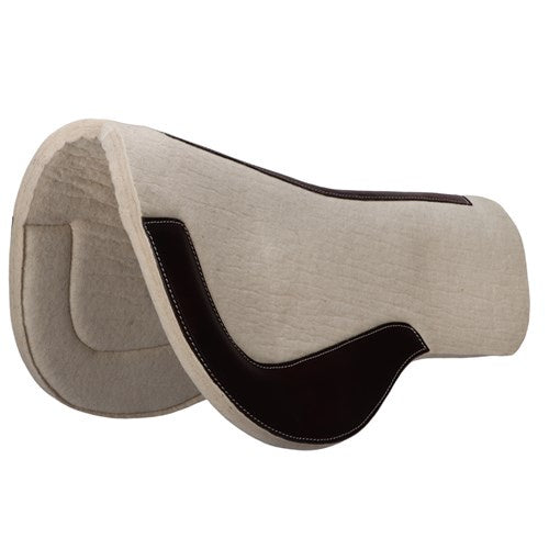 Fort Worth Steamed Contoured Wool Felt Saddle Pad - 30