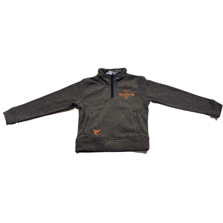 Cowboy Hardware YTH Tough Cadet Speckle Fleece, Brown Heather