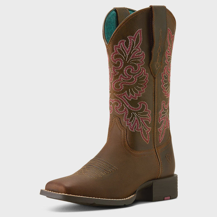 Ariat Round Up Wide Square Toe StretchFit Western Boot