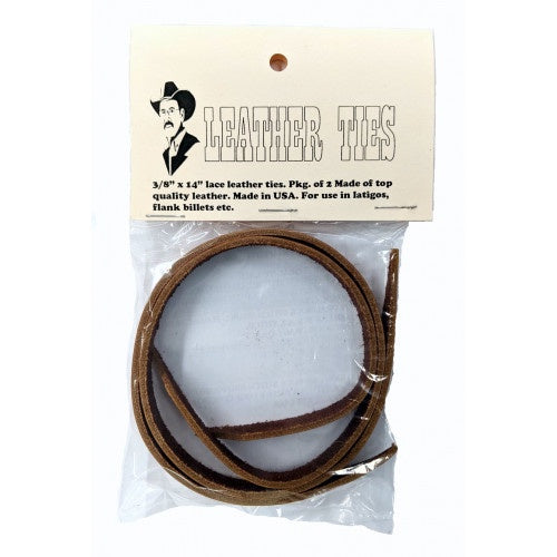 San Saba Lace Leather Flank Billet Ties