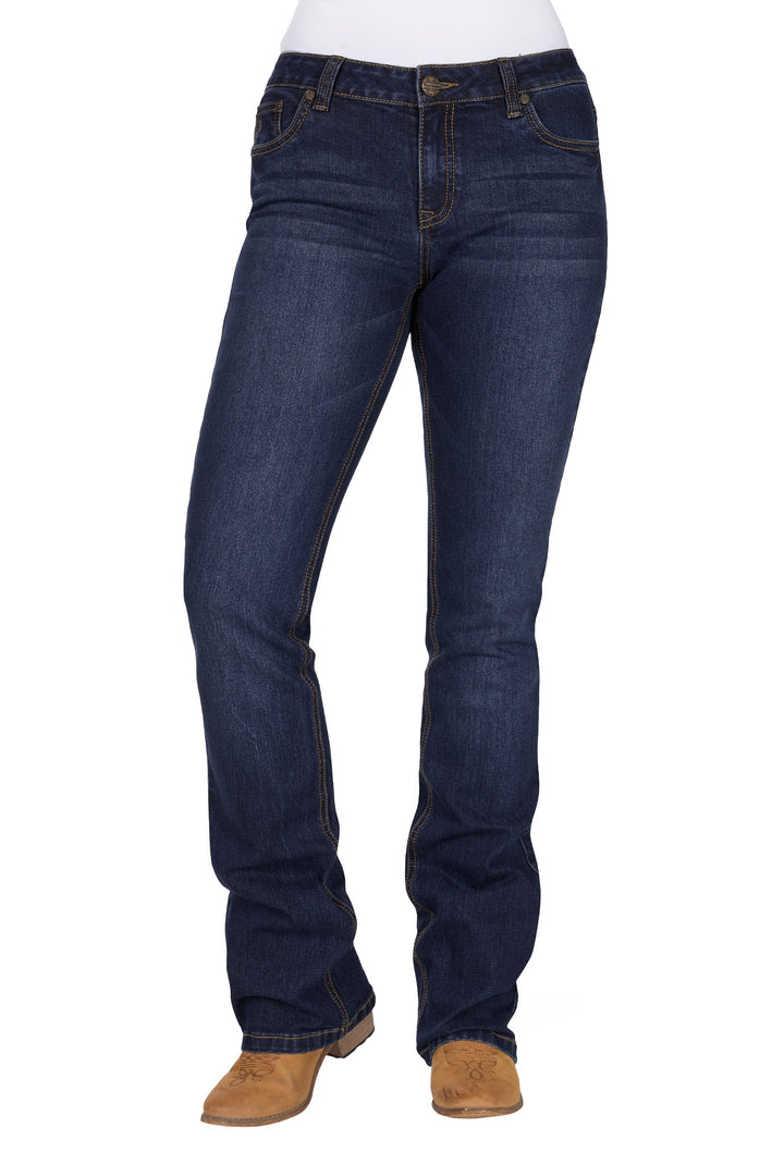Pure Western Womens Sam Relaxed Rider Jean