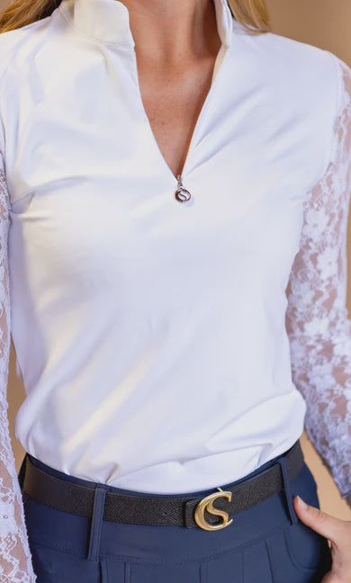 Saddle & Canter Sienna Show Shirt - Bianca