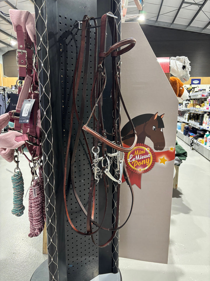 Brown Full Work Double Bridle with 5