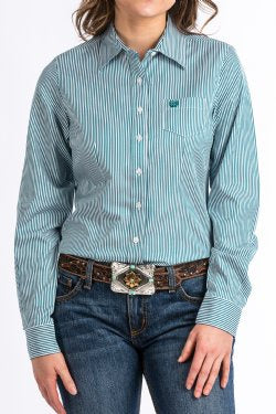 Cinch Women's TENCEL™  Stripe Button-Up Shirt