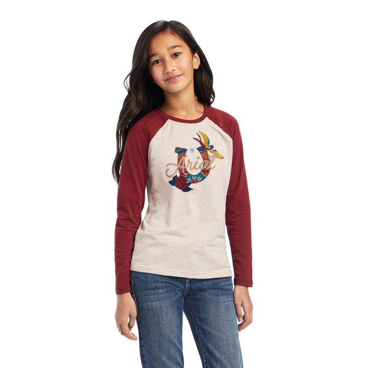 Ariat Girls R.E.A.L Ropey Rose LS Shirt