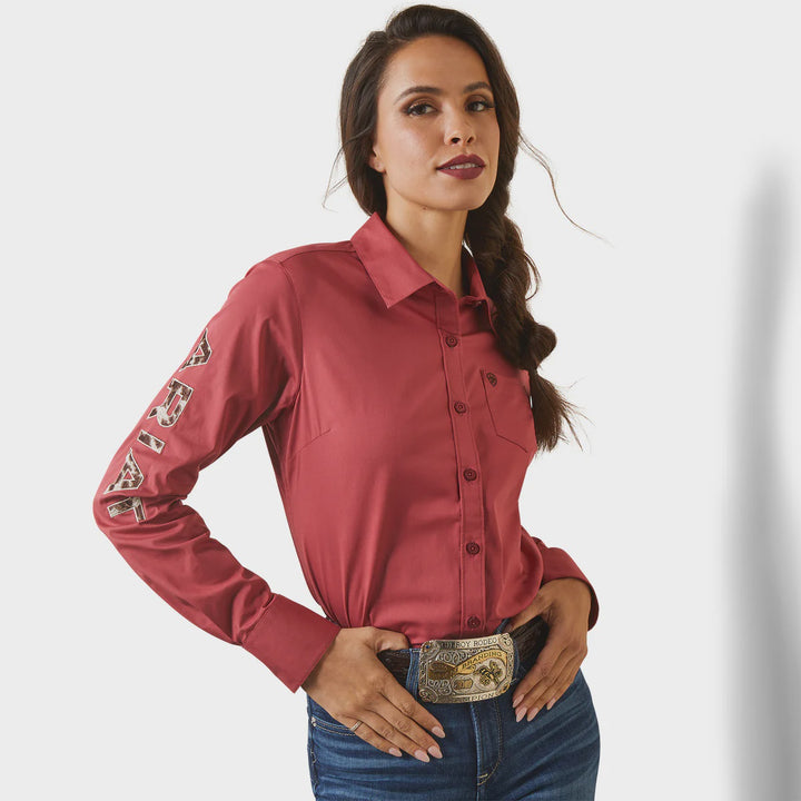 Ariat Womens REAL Team Kirby Stretch Shirt