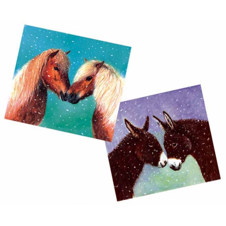 Ponies/Donkeys Xmas Card