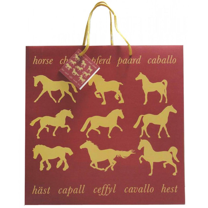 Maroon Horse Gift bag (Large)