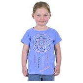 Pure Western Girl's Indigo Raglan SS Tee