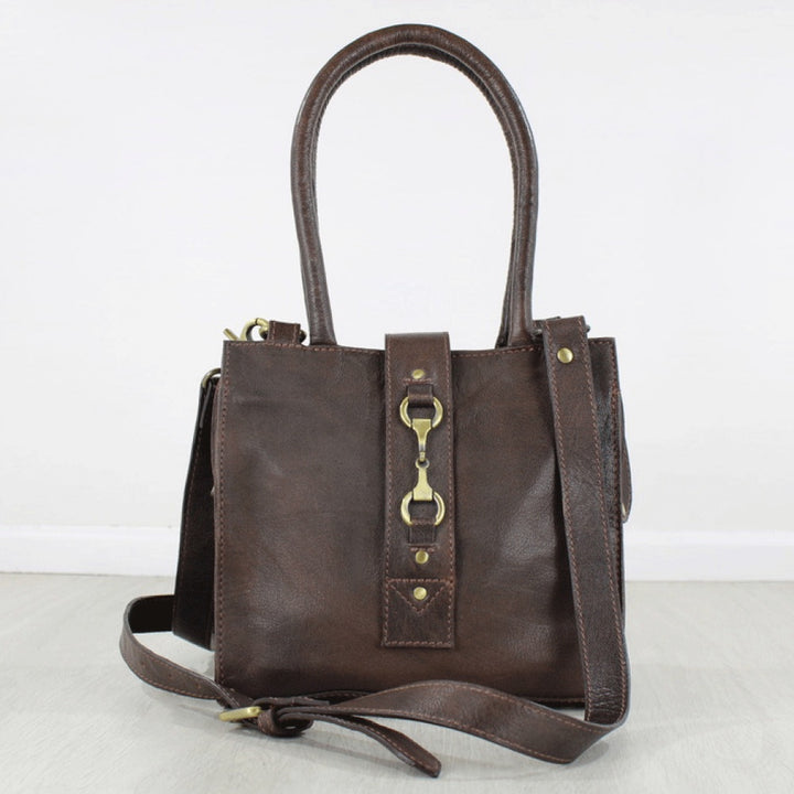 Mini Alice Handbag natural leather brown