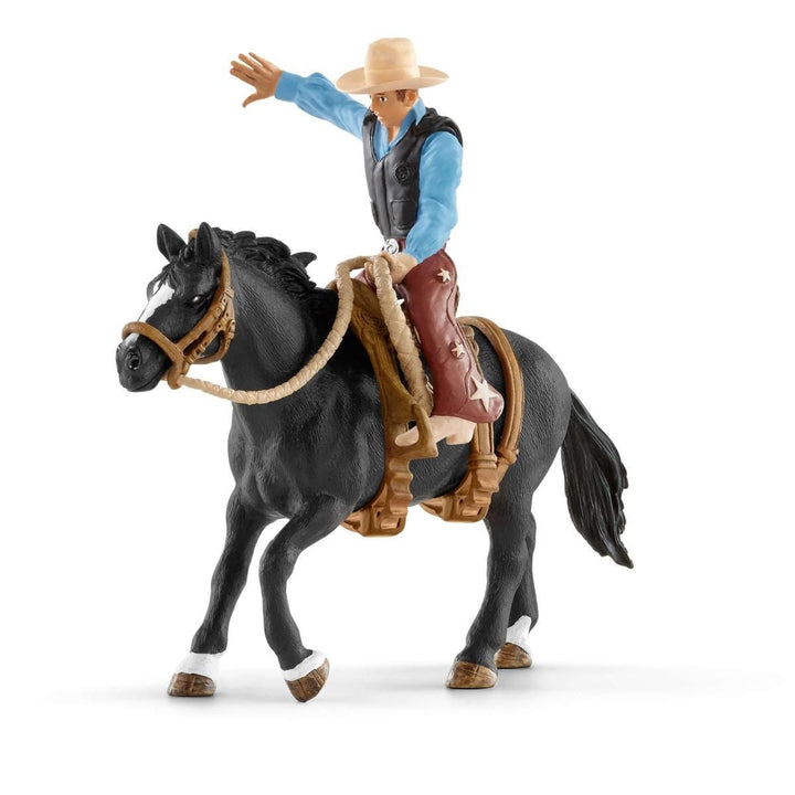 Schleich - Cowboy Riding Saddle Bronc