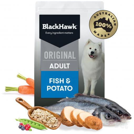 Black Hawk Dog Adult Fish/Potato