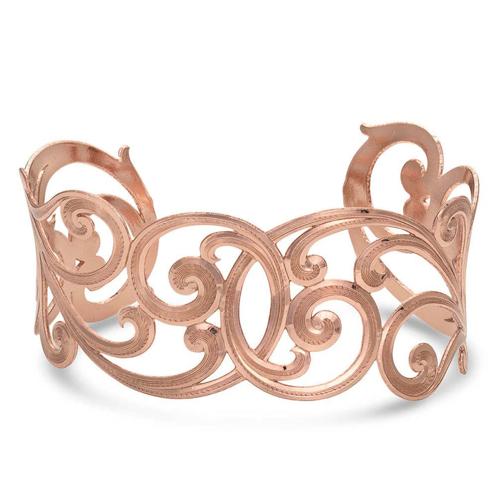 No Boundaries Rose Filigree Scroll Bracelet
