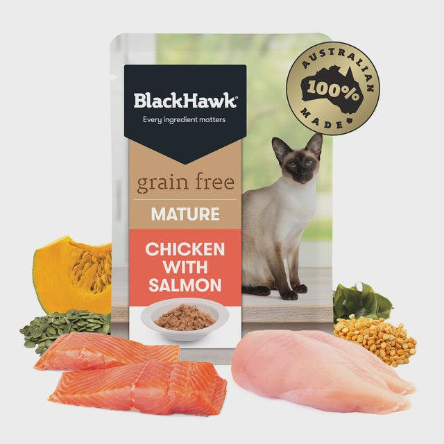 Black Hawk Cat Chicken & Salmon 85g