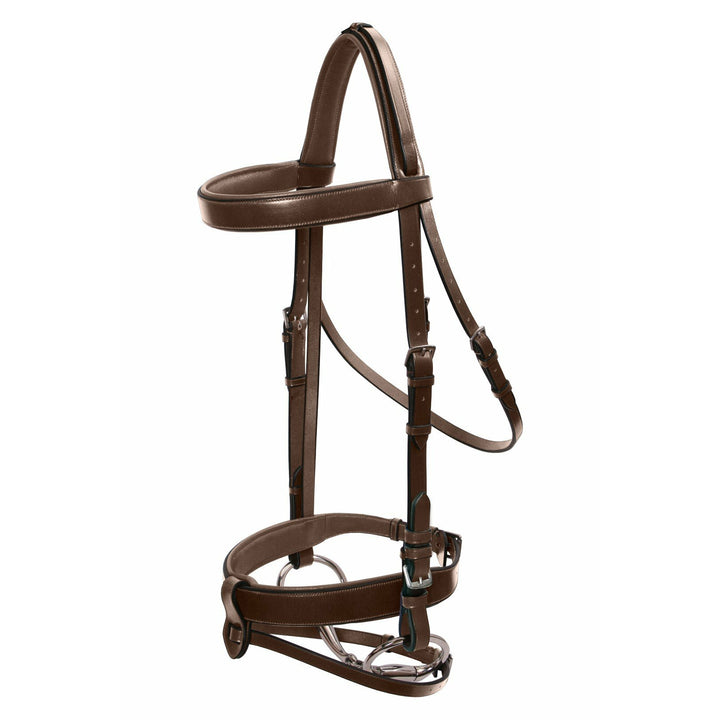 Platinum Wide Padded Hunt Bridle