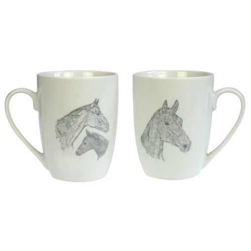 Mare & Foal Mug Set / 2x Mugs