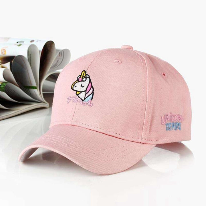 Childs Baseball Cap with Unicorn Embroidery