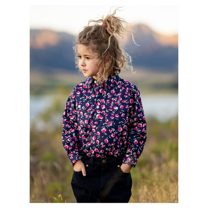 Kid’s Hayden Half Placket Long Sleeve Shirt