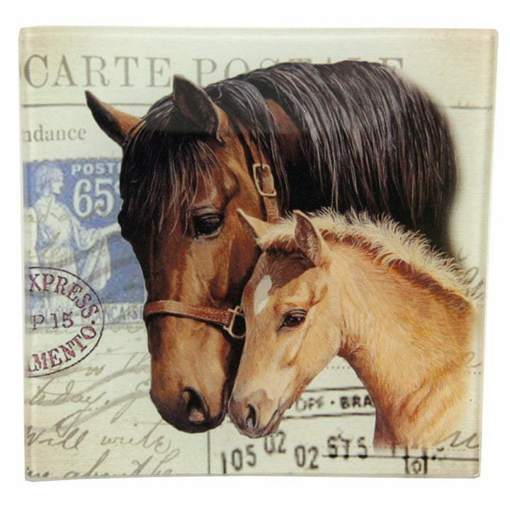 Horse side plate 15x15cm set of 2