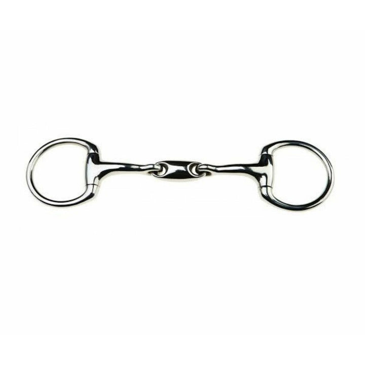 JP Korsteel Stainless Steel Oval Link Eggbutt Bradoon Snaffle