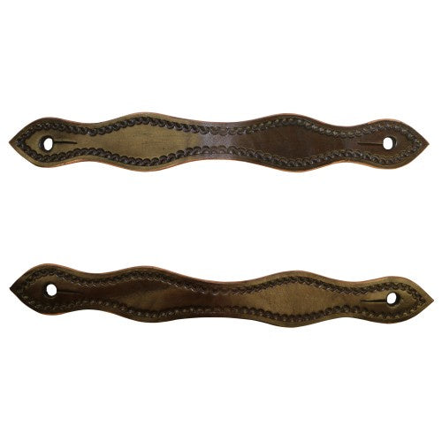 Texas-Tack Hand Tooled Slobber Straps