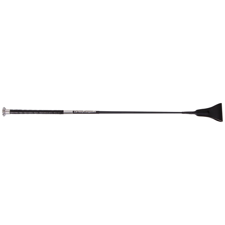 Fleck Carbon Composite Riding Whip with Leather Grip  60cm