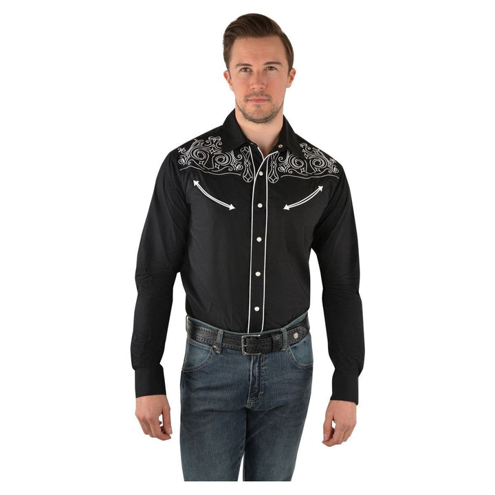 Wrangler Men's Robinson Embroidered L/S Shirt