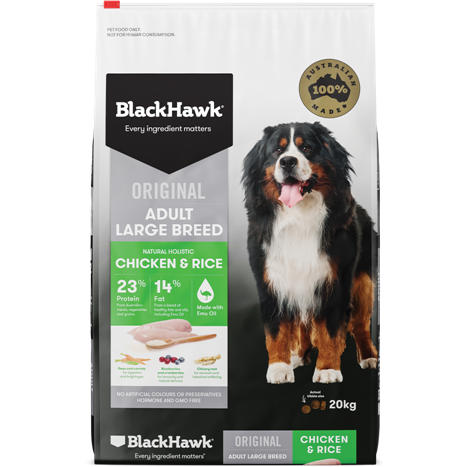 Black Hawk Large Dog Chicken/Rice