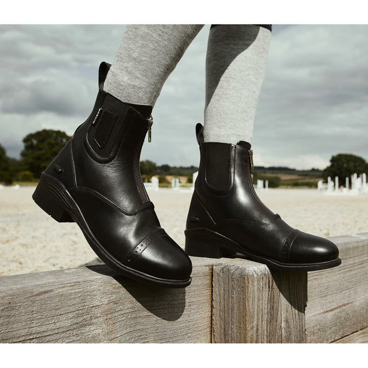 Dublin Evolution Zip Paddock Boots Black