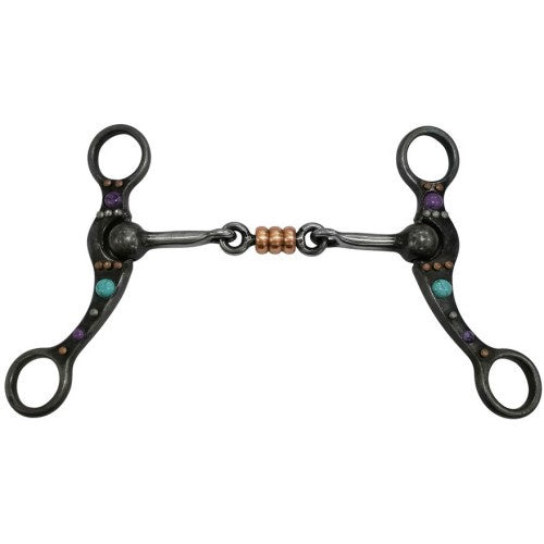 Fort Worth Stone Dog Bone Snaffle w/Copper Mouth