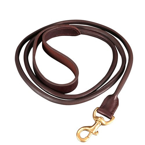 Jeremy & Lord Rolled Leather Dog Lead