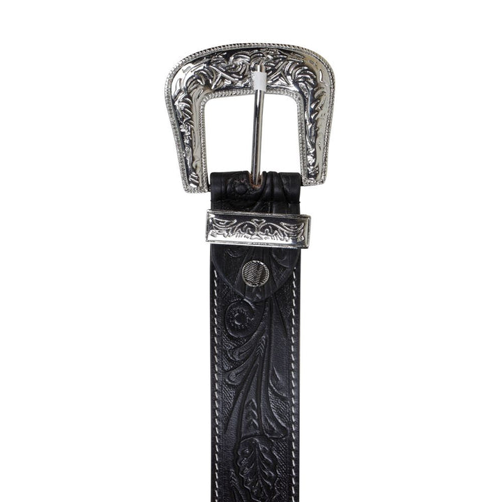 Runner Up Hand- Tooled Leather Belt